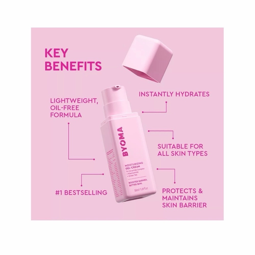 Byoma Moisturizing Gel-Cream- Travel Size - Picture 3 of 5